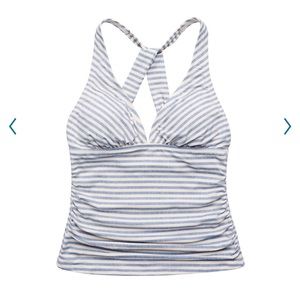 NEW Freshwater Striped Smoothing Tankini Top Sz XXL (20)